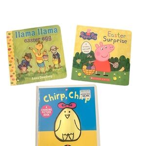 Children’s Easter Board Book Lot Peppa Pig Llama LLama 3 Books